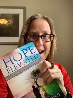 Tamar Medford with her book, Hope Elevated.