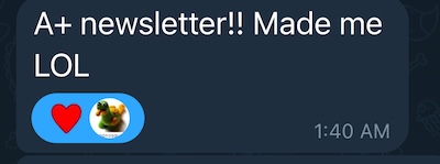 A+ newsletter!! Made me
LOL